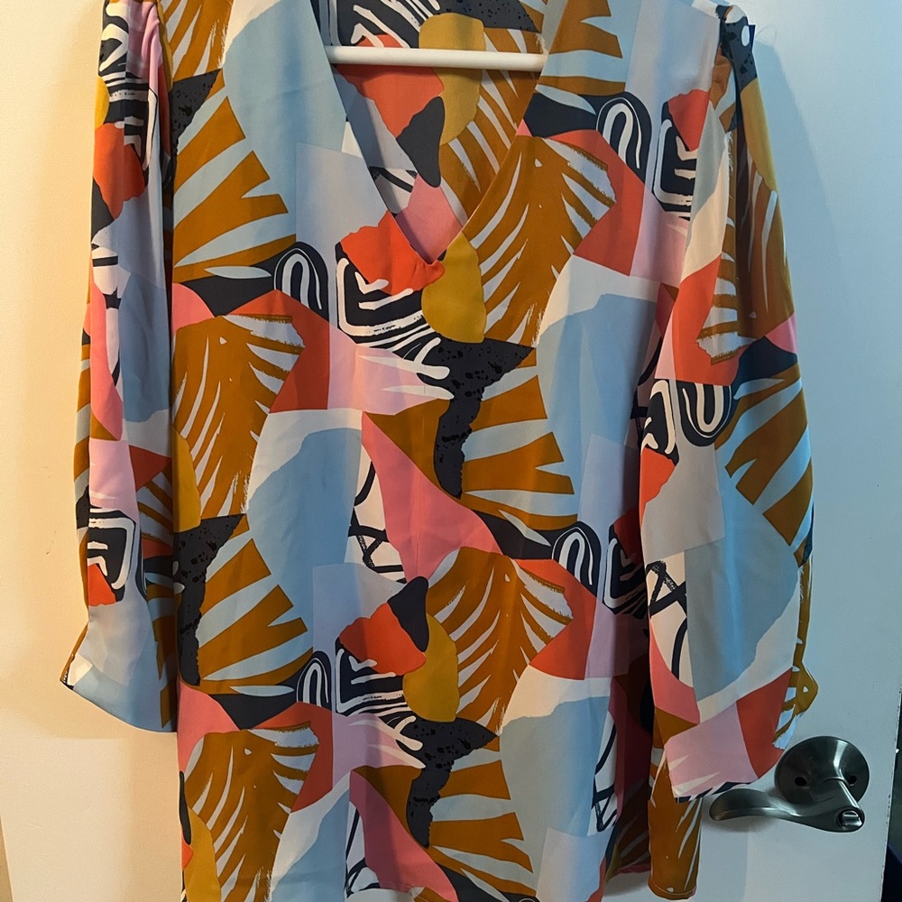 Multicolor Abstract Print JODIFL‎ Women's Dress